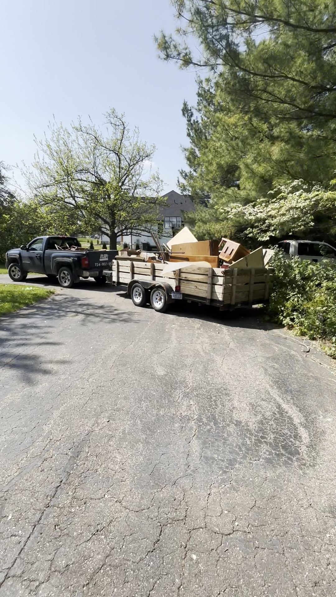 ASAP Junk Removal garage cleanout job photo in Monroe County MI